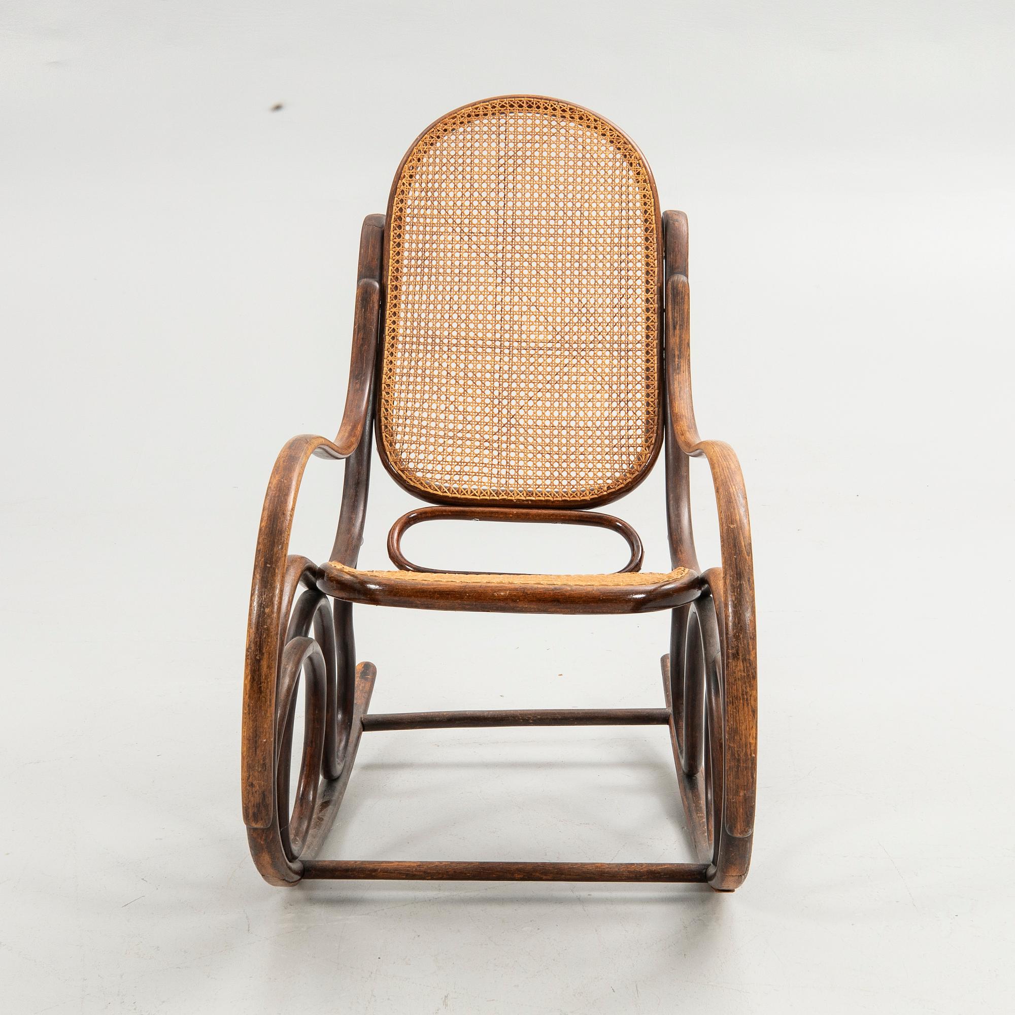 Gungstol, Thonet, tidigt 1900-tal.