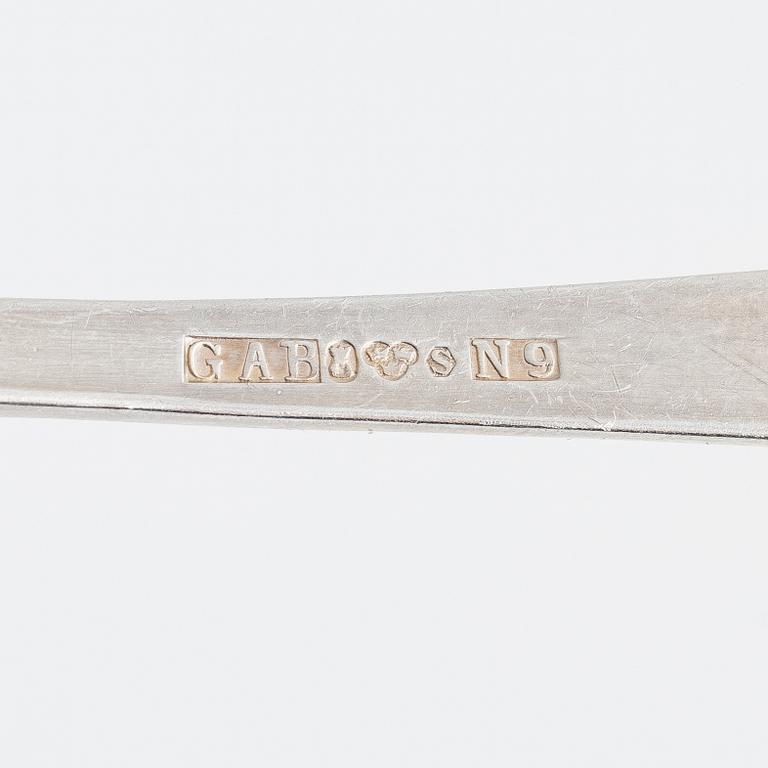 Jacob Ängman, bestickservis, 83 delar, silver, "Rosenholm", GAB, Stockholm, 1941-88.
