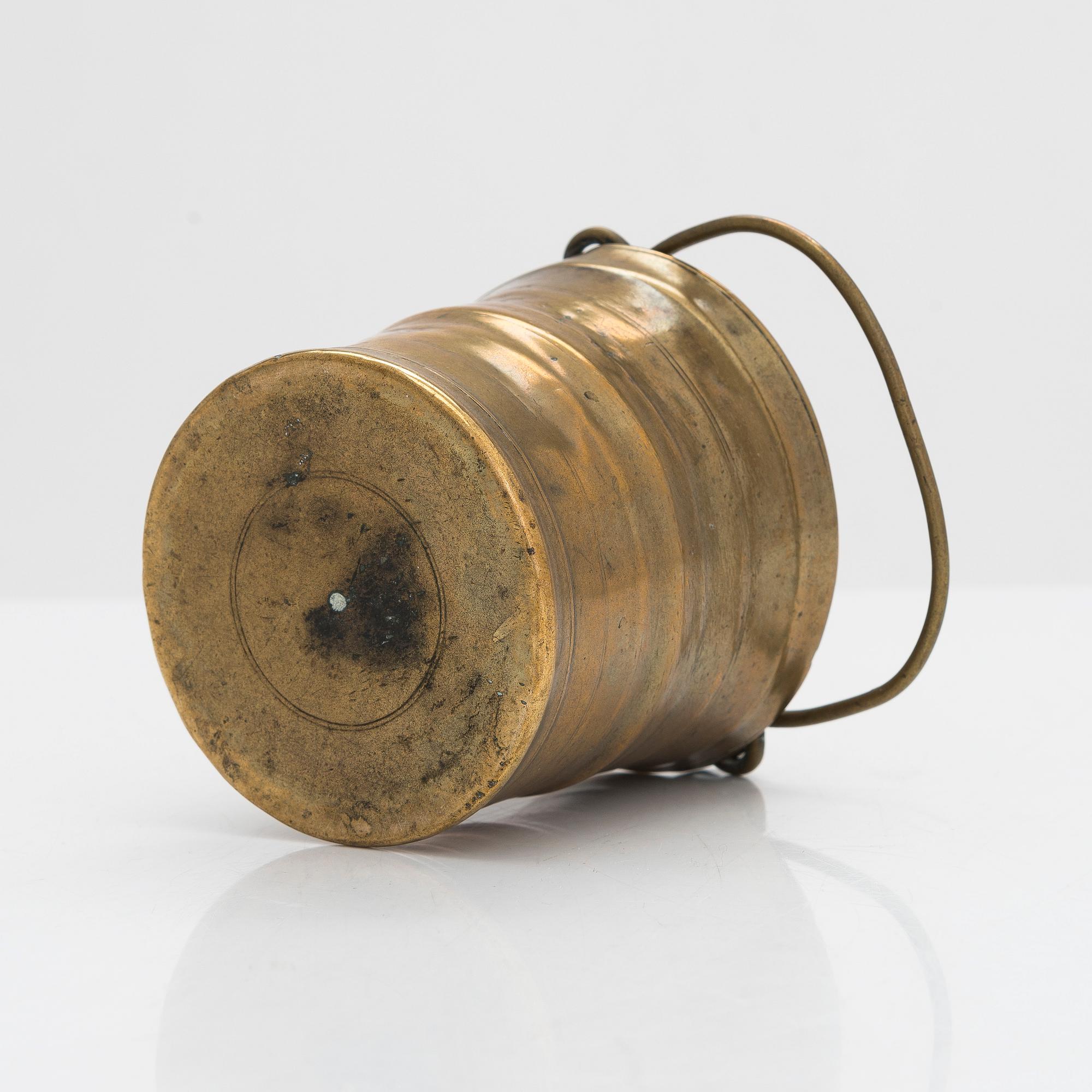 A Holy water holder, presumably 16th-century.