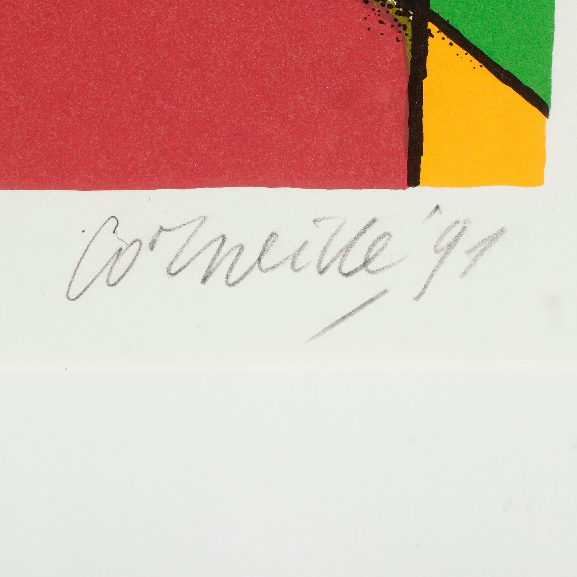 BEVERLOO CORNEILLE, färglitografi, signerad och daterad 91, numrerad 26/250.