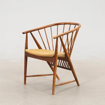 Sonna Rosén, armchair/"Solfjädern" 1950s/60s AB Nässjö Stolfabrik.