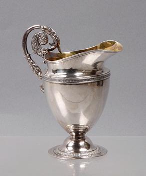 GRÄDDKANNA, silver, empire, Sverige, 1800-talets första hälft.