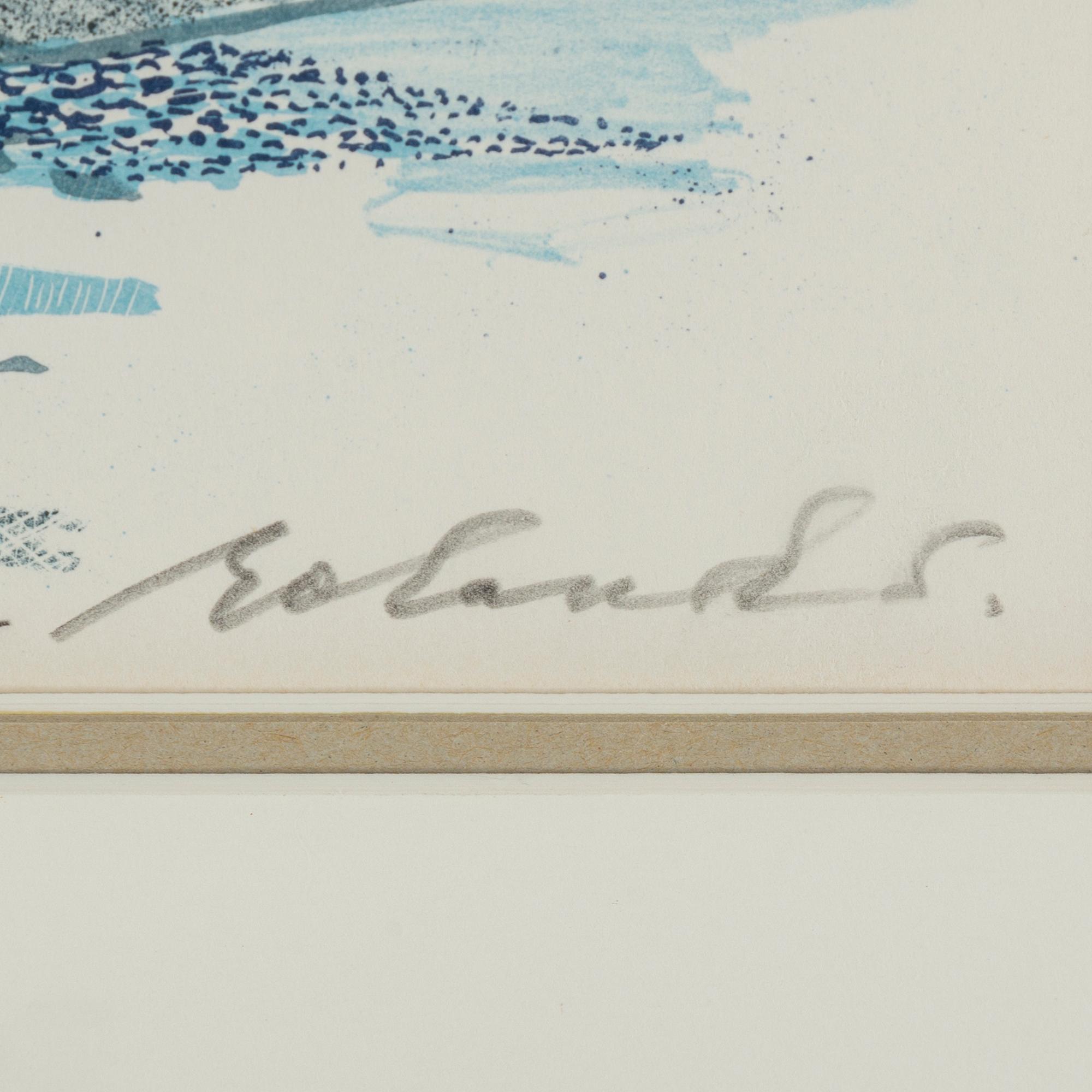 ROLAND SVENSSON, colour lithograph, signed and no 9/275.