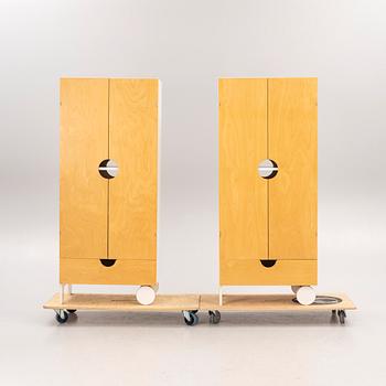 Thomas Sandell, skåp, ett par, ur PS-kollektionen, IKEA, 1990-tal.