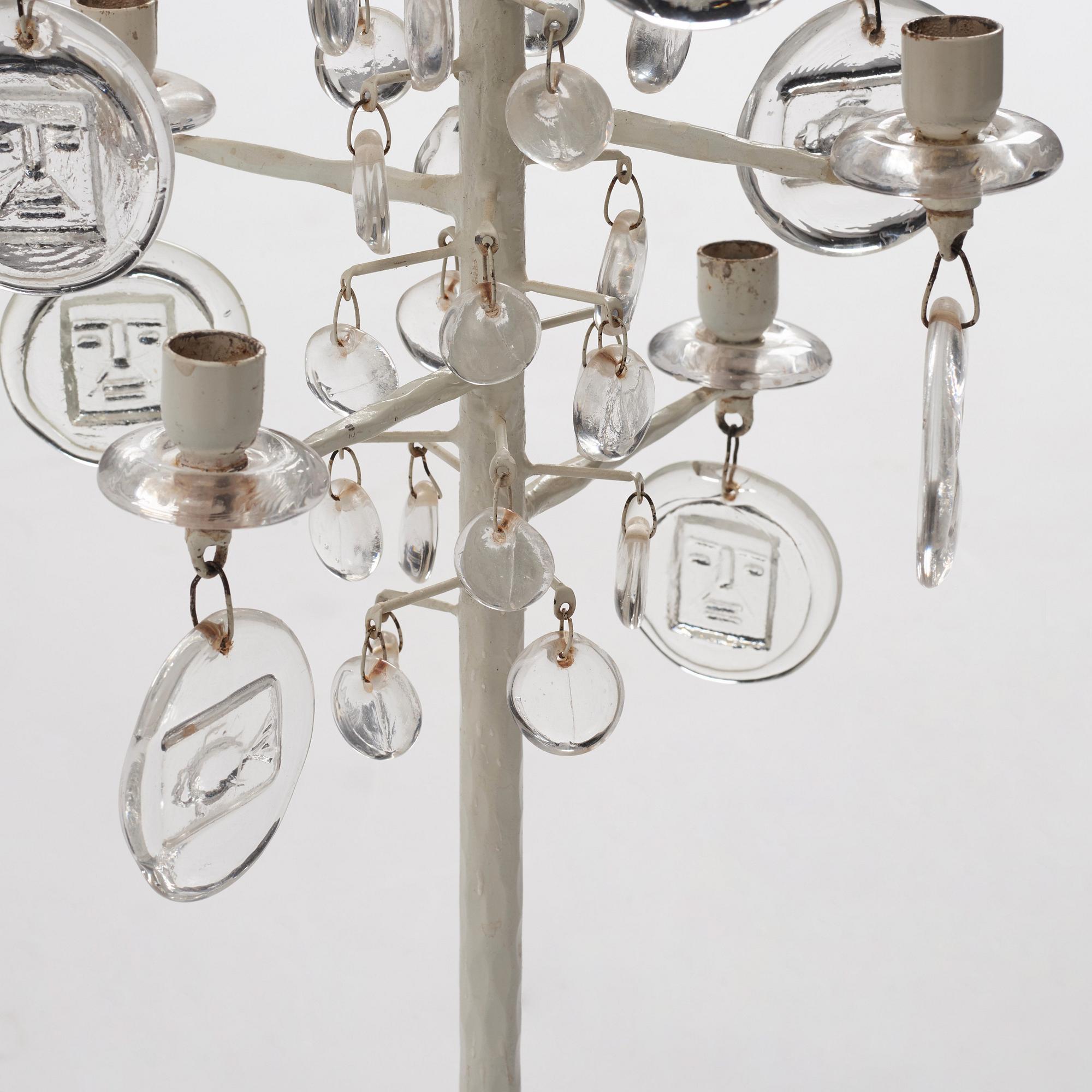 Erik Höglund, a floor candelabrum, Boda Smide, Sweden 1960-70s.