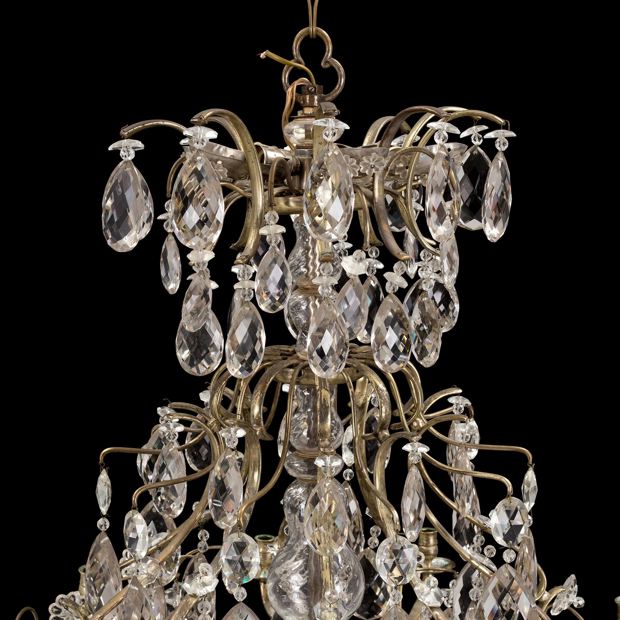 A first half of the 20th century rococo style chandelier.
