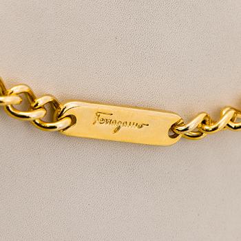 Salvatore Ferragamo, a leather “Gancini”bag.