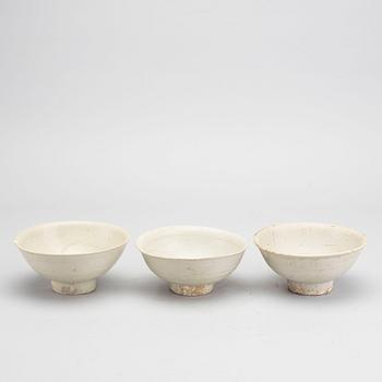 Three bowls, ceramic Song dynasty(960-1279).