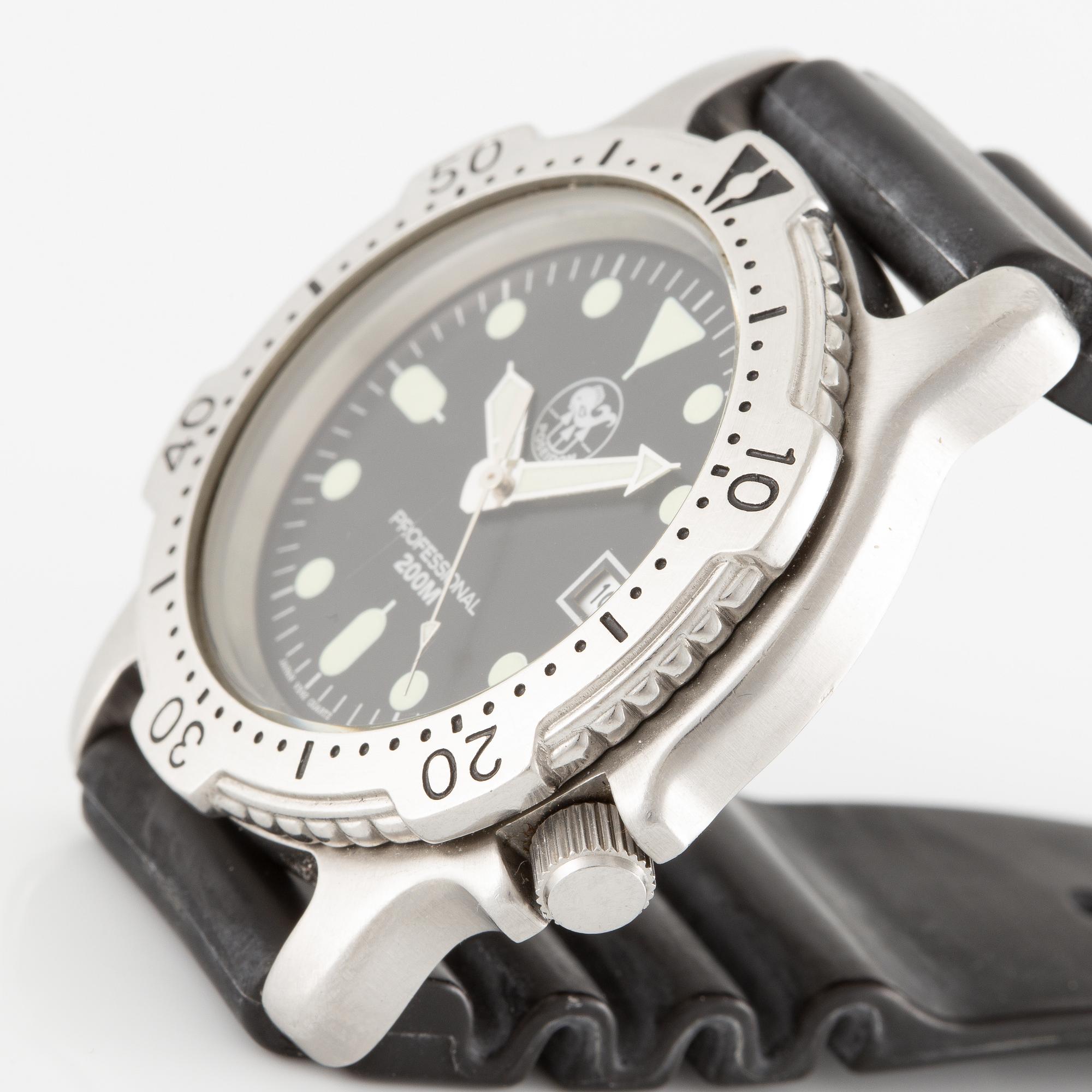 Poseidon, "Tre Kronor", wristwatch, 42 mm.