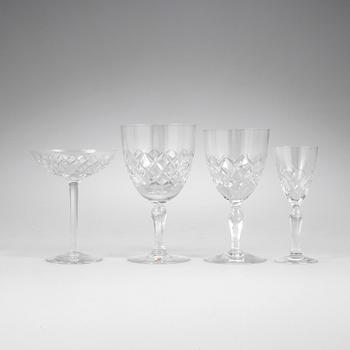 Gunnar Cyrén · GLASSERVIS, 40 delar, "Karolina", Gunnar Cyrén, Orrefors.