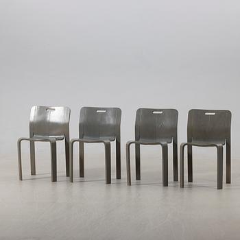 Jan Ekselius, chairs, 4 pcs, JOC Möbler, Vetlanda, second half of the 20th century.