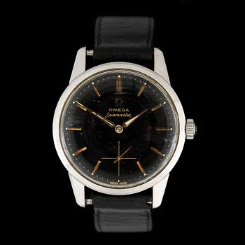 ARMBANDSUR, herr, Omega, Seamaster, manuell, stål, 1940/50-tal.
