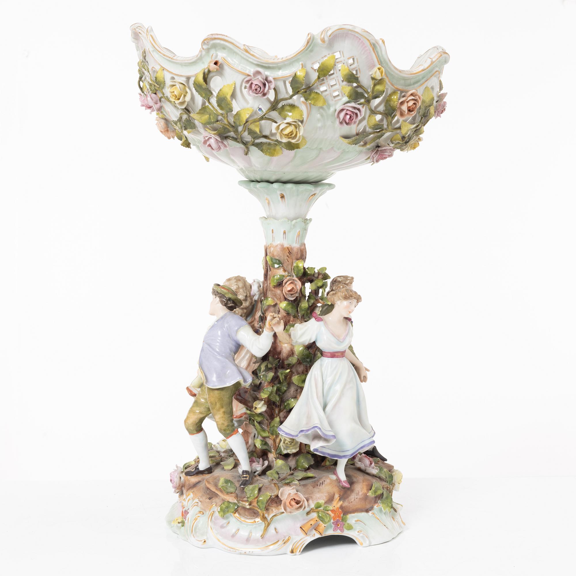 A porcelain centrepiece, Germany, circa 1900.