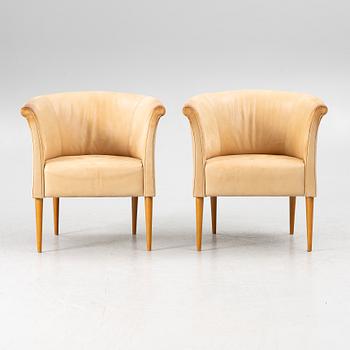 Marie Norell-Möller, a pair armchairs, "Cicci", Norell Furniture.