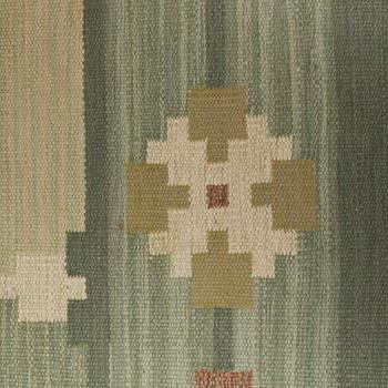 A SWEDISH FLATWEAVE, SIGNED SH, 230 x 165 cm.