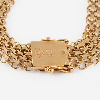 ARMBAND, 18K guld, ÄSA, Stockholm. Vikt 14,3 gram.