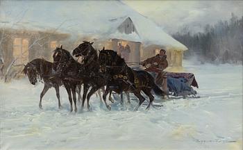 Ignacy Zygmuntowicz, Fyrspann i vinterlandskap.