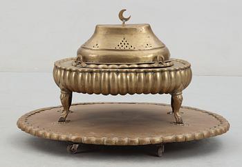 KOLBEHÅLLARE, mässing, orientaliskt, 1800/1900-tal.
