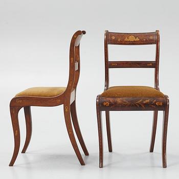 A six-piece Empire furniture suite, the Netherlands, first half of the 19th Century.