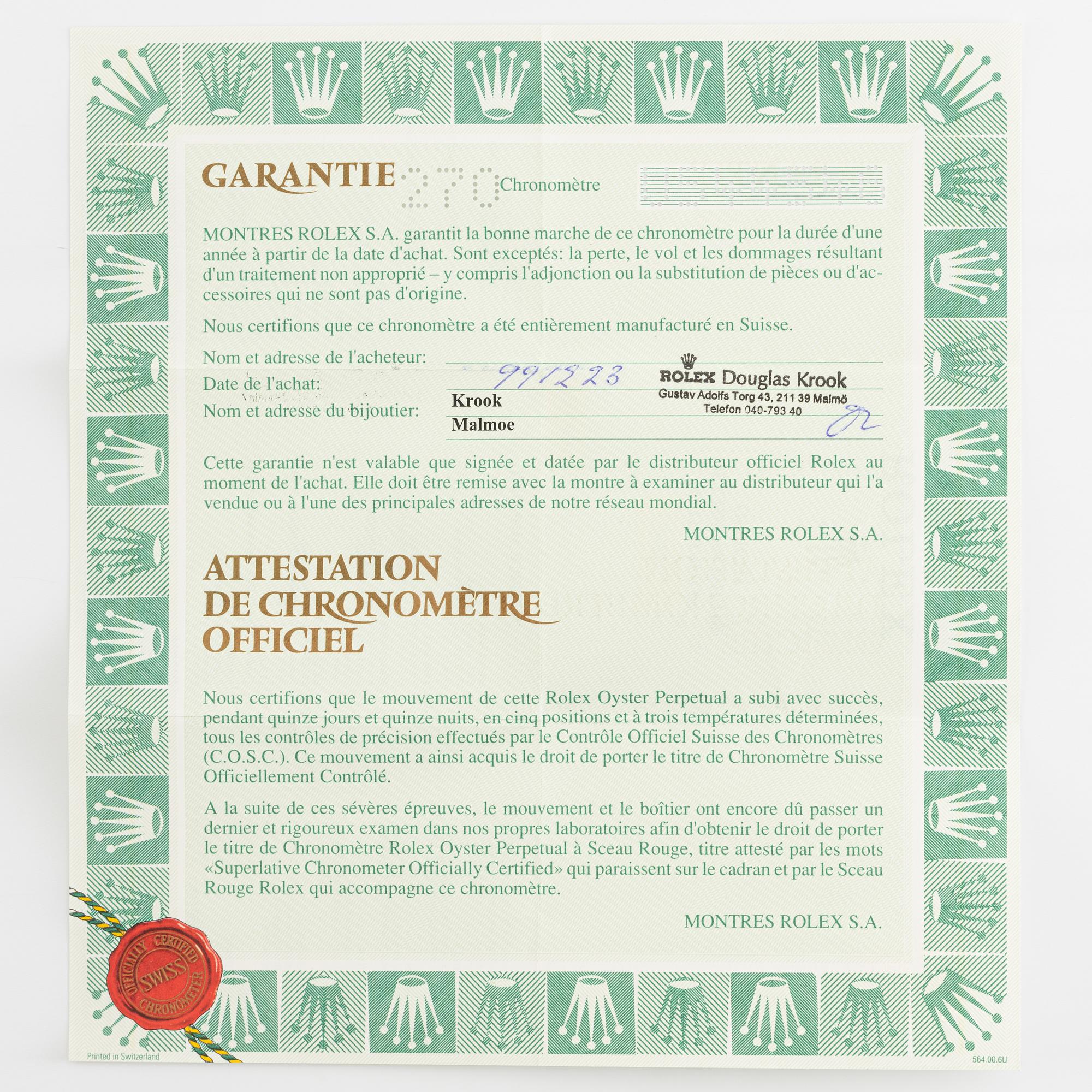 Rolex, Oyster Perpetual, Datejust, wristwatch, 36 mm.