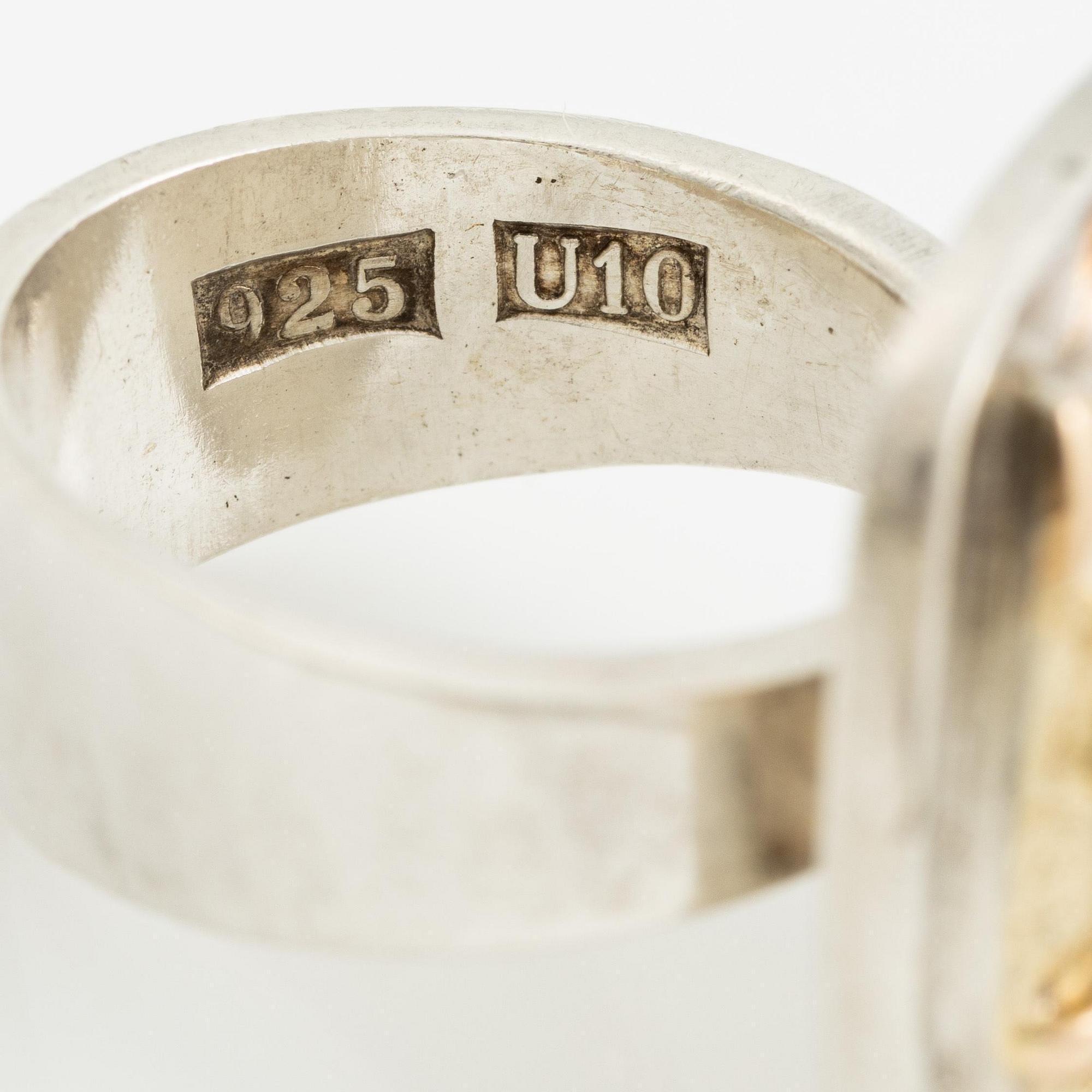 Sven-Erik Högberg, a ring, sterling silver, Gothenburg 1994.
