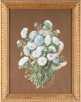 OKÄND KONSTNÄR, gouacher ett par. Sign Louisa Dumoulin. Omkring 1900.
