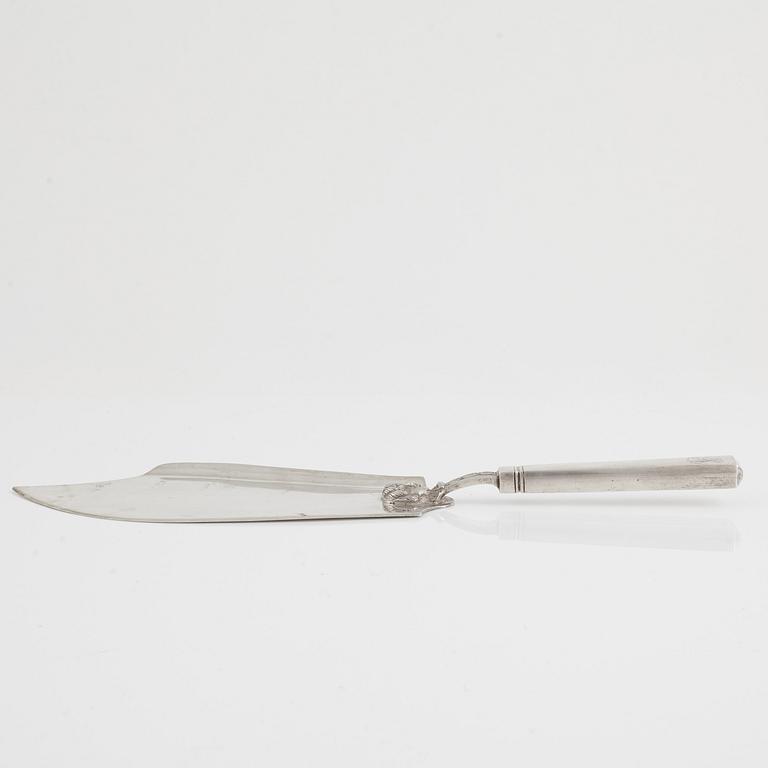 A Silver Cake Server, circa 1900.