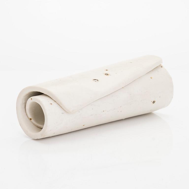 Kyllikki Salmenhaara, a 'winding' stoneware sculpture signed KS.