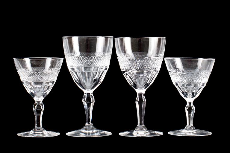 GLASSERVIS, 25 delar, "Rio", Edvard Hald, Orrefors.