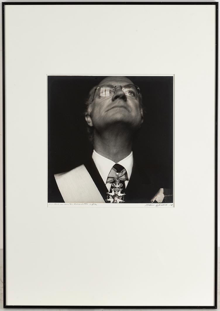 Hans Gedda, photograph signed and dated -96.