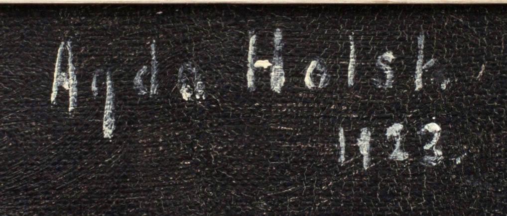 AGDA HOLST, olja på duk, signerad och daterad 1923.