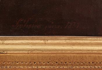 JOHAN HENRIC SJÖHOLM, olja på duk, sign o dat 1837.