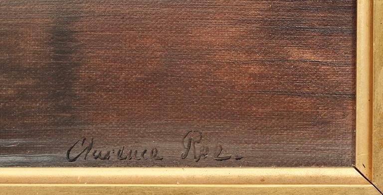 CLARENCE HENRY ROE, olja på duk, sign.