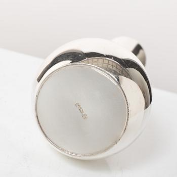 A German sterling silver vase, mark of Wilhelm Binder, 20th century.