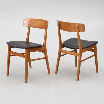 Chairs, 6 pcs, Farstrup, Denmark, 1950s/60s.