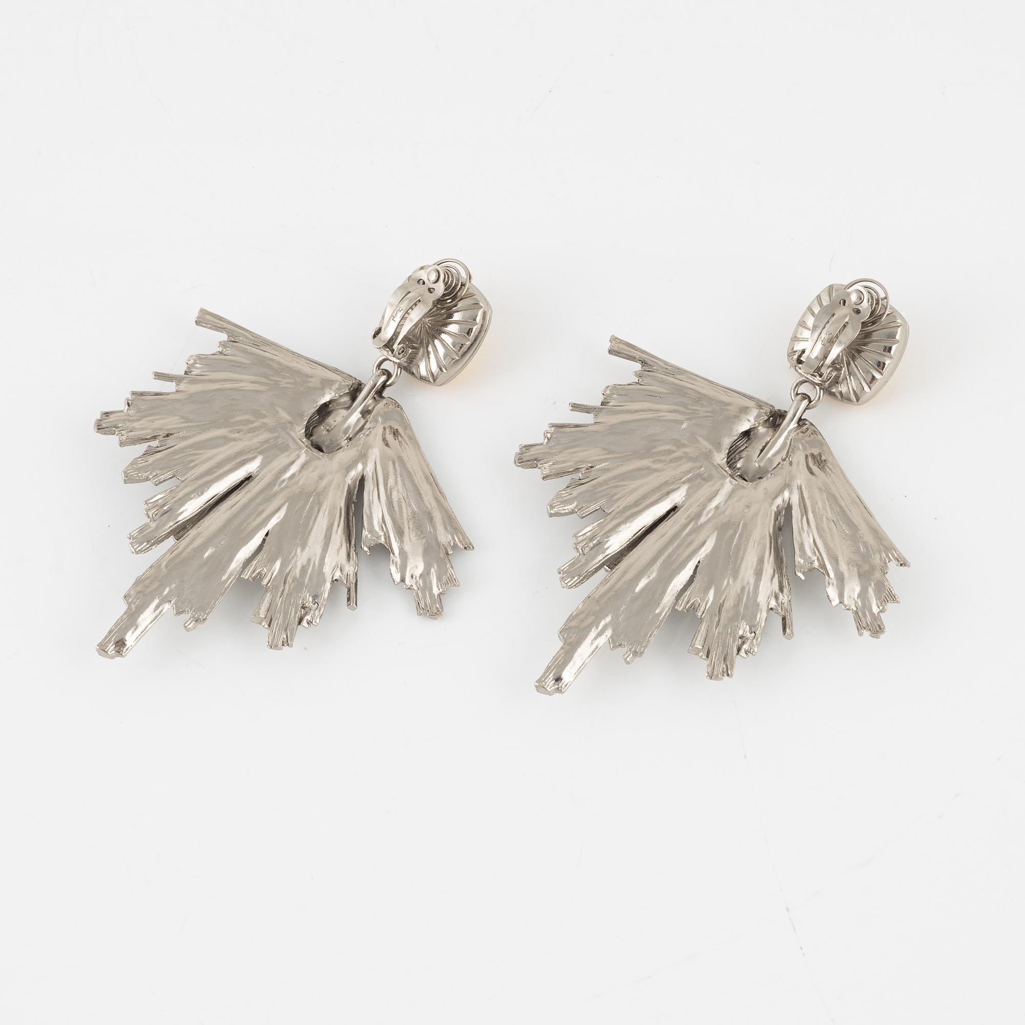 Yves Saint Laurent, earrings, two pairs, vintage.