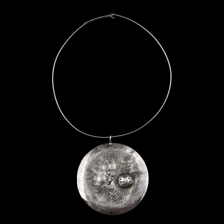 HALSRING, silver, Rolf Kaplan, Stockholm 1967.