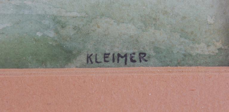 KLEIMER, AXEL. Akvarell, sign.