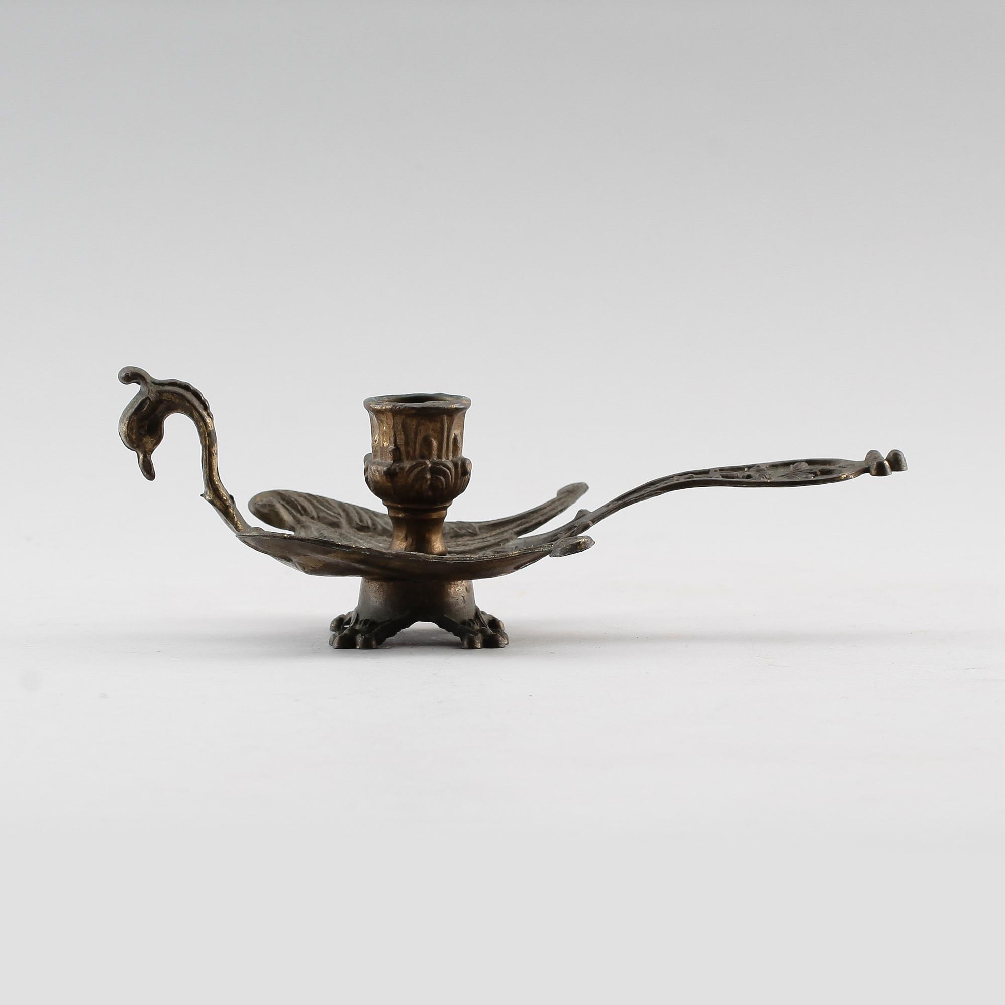 NATTLJUSSTAKE, mässing, 1800-tal.