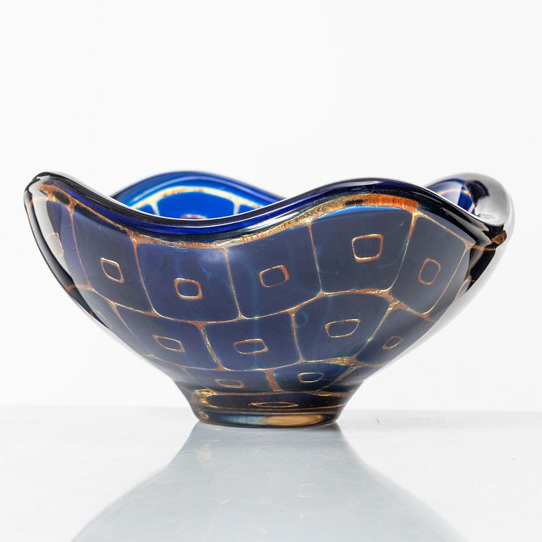 Sven Palmqvist, a Ravenna bowl, Orrefors Sweden 1961.