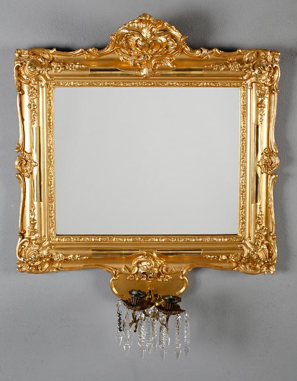 SPEGELLAMPETT, nyrokoko, 1800-talets andra hälft.