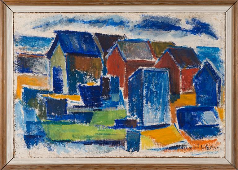 OLAVI LANU, oil on canvas, signed.