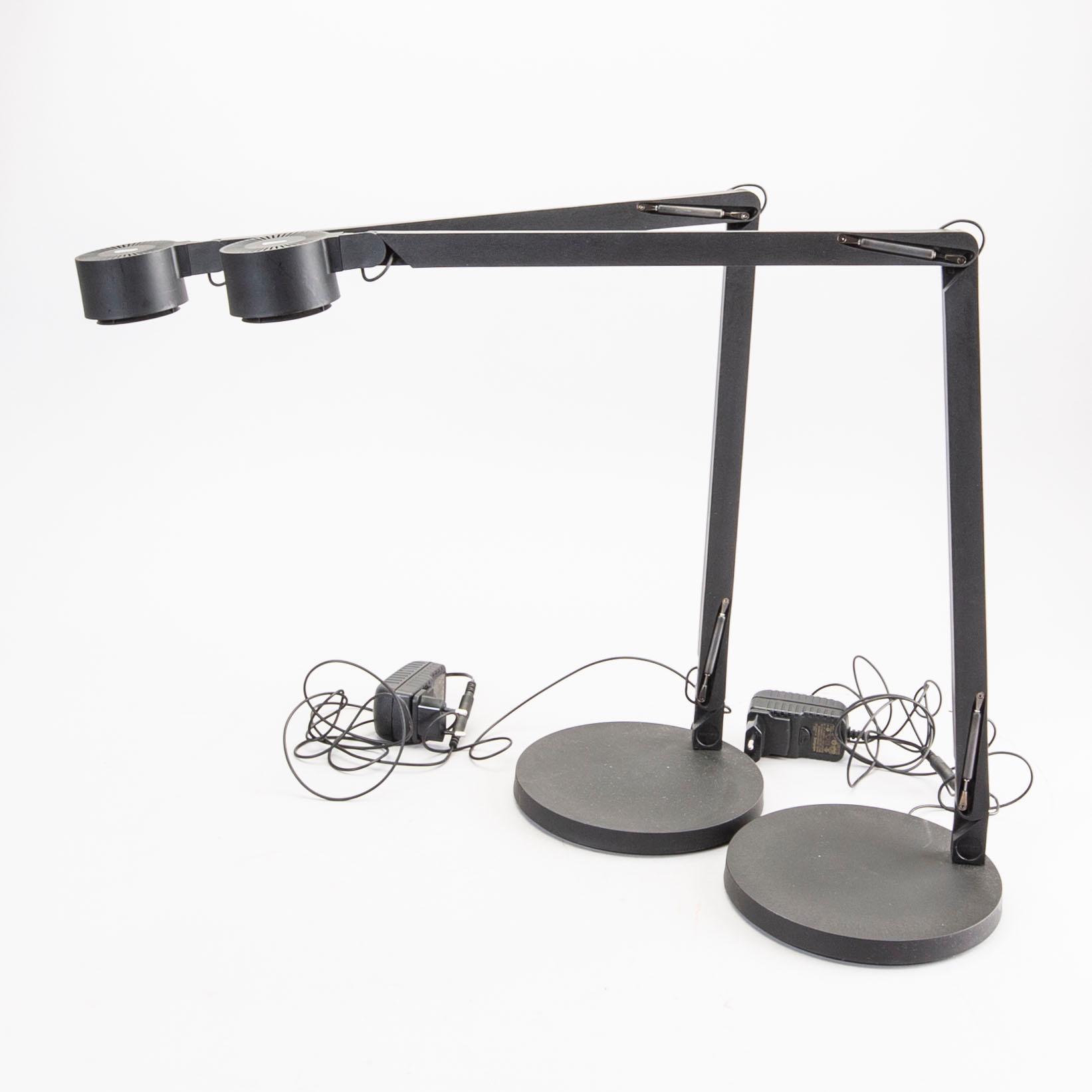 Dirk Winkel for Wästberg, table lamps, a pair, "w127b2", contemporary production.