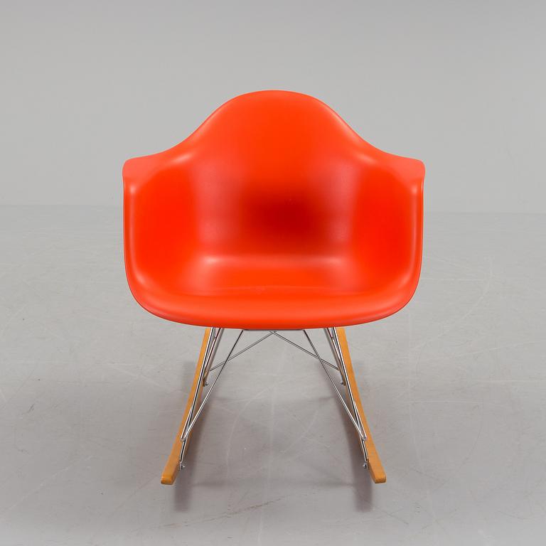 CHARLES & RAY EAMES, a 'RAR' rocking chair from Vitra, 2011.