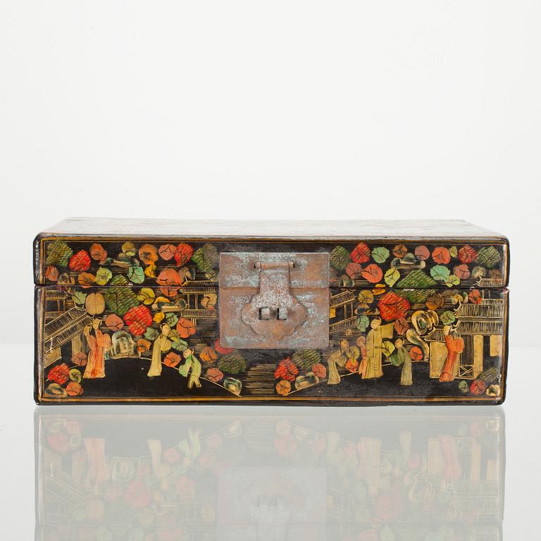 SCHATULL, lackarbete, Kina, 1900-talets första hälft.