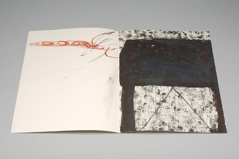 ANTONI TÀPIES, "Derriere le miroir", innehållande 9 färglitografier, signerad och numrerad 107/150.