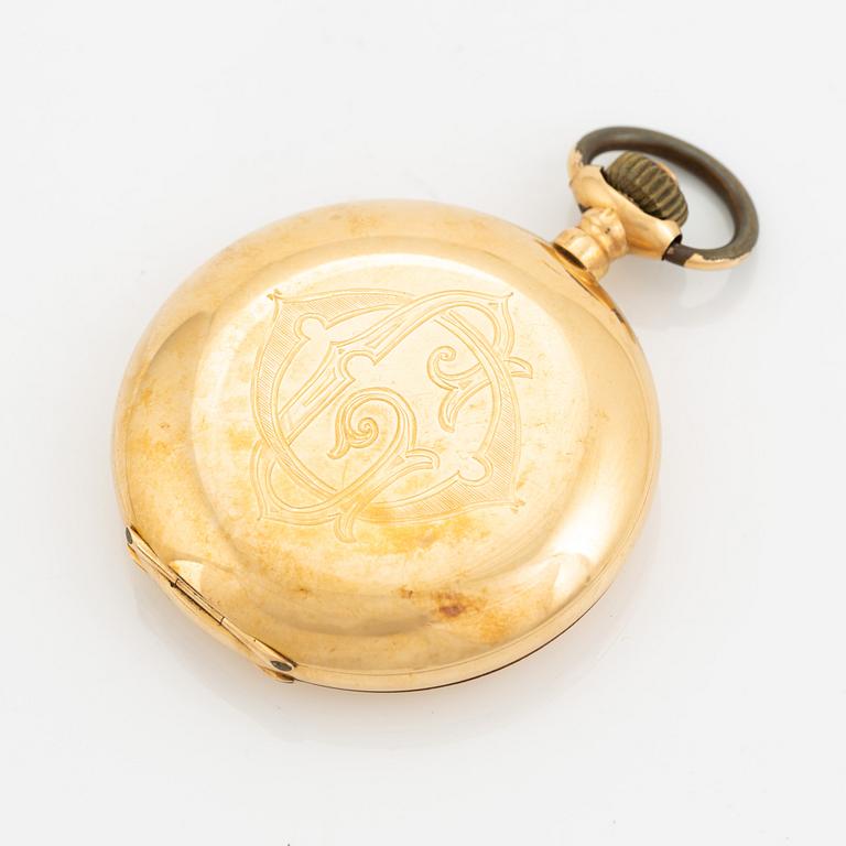 Pocket watch, hunter, 51 mm.