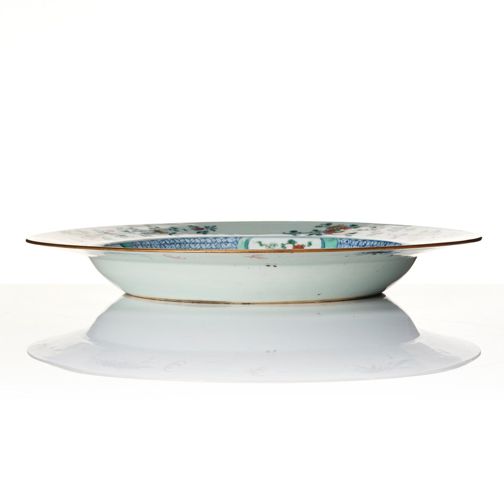 A large doucai dish, Qing dynasty, early 18th century.