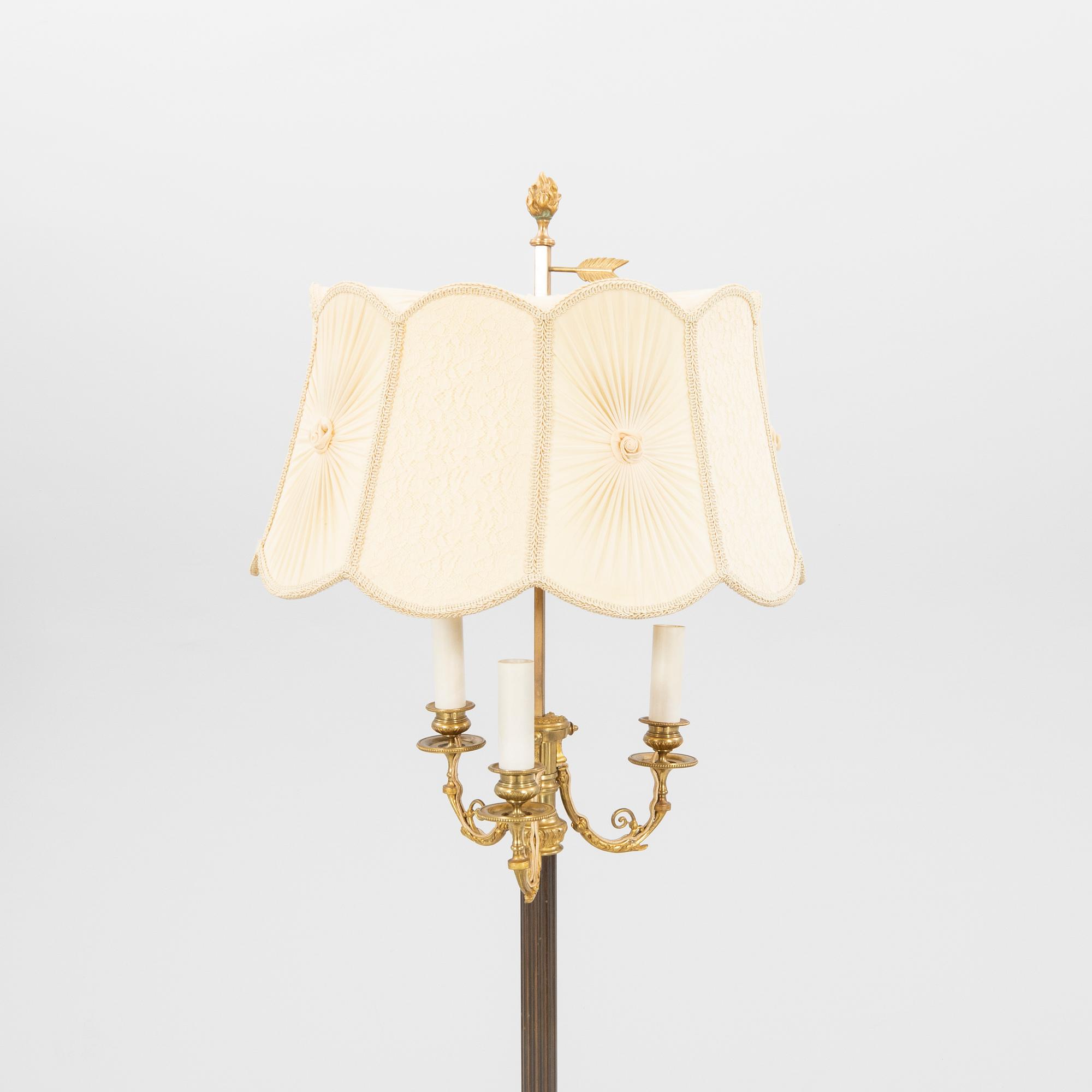 Golvlampa empire-stil 1900-talets första hälft/mitt.