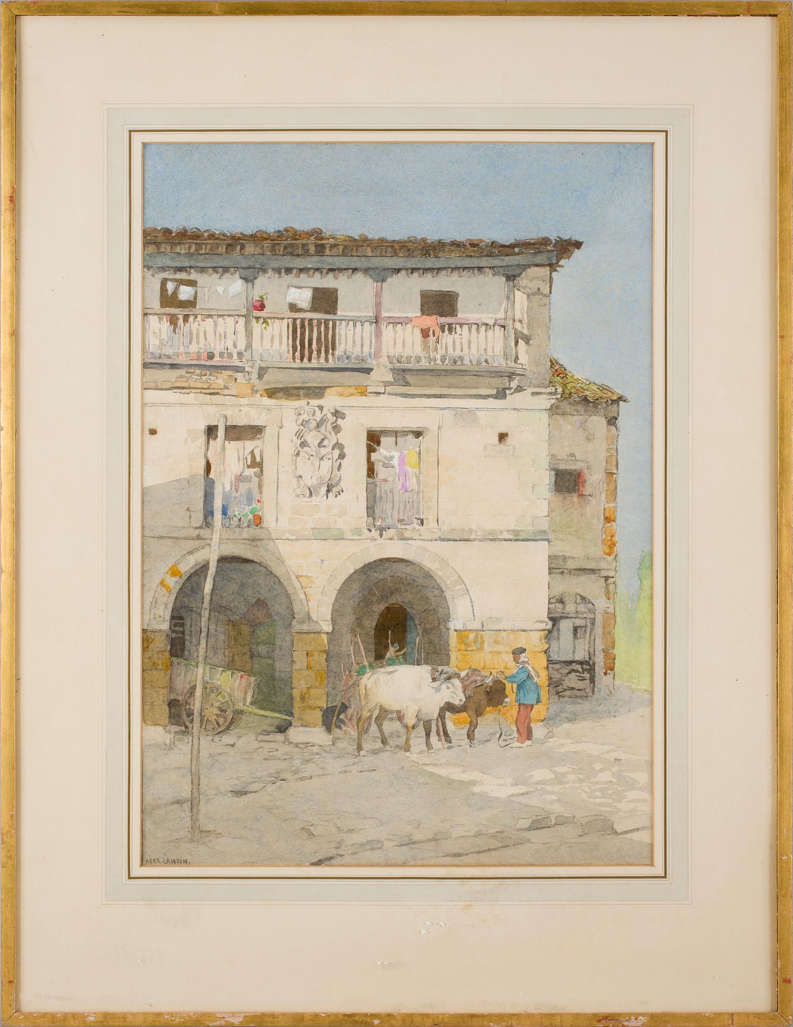 JAMES KERR-LAWSON, akvarell, sign.